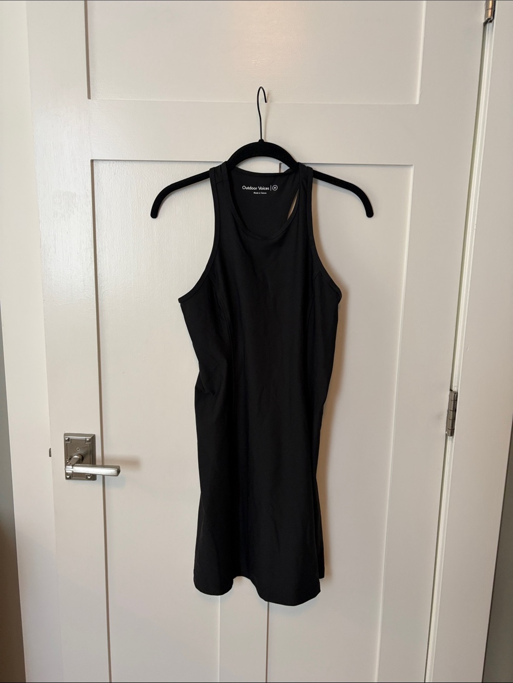 Outdoor Voices Black Racerback Tank Dress